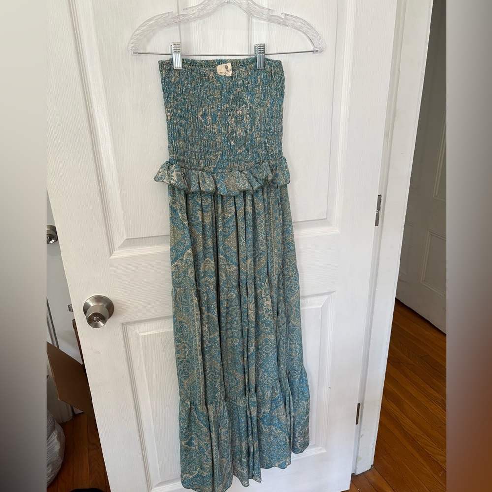 Perry Walker Silk Maxi Dress
